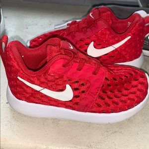 Red sneakers